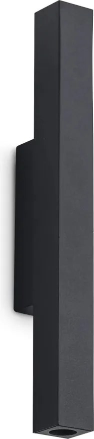 Aplica de perete LOOK LED AP2 SQUARE D30 H300 ON-OFF NERO 3000K