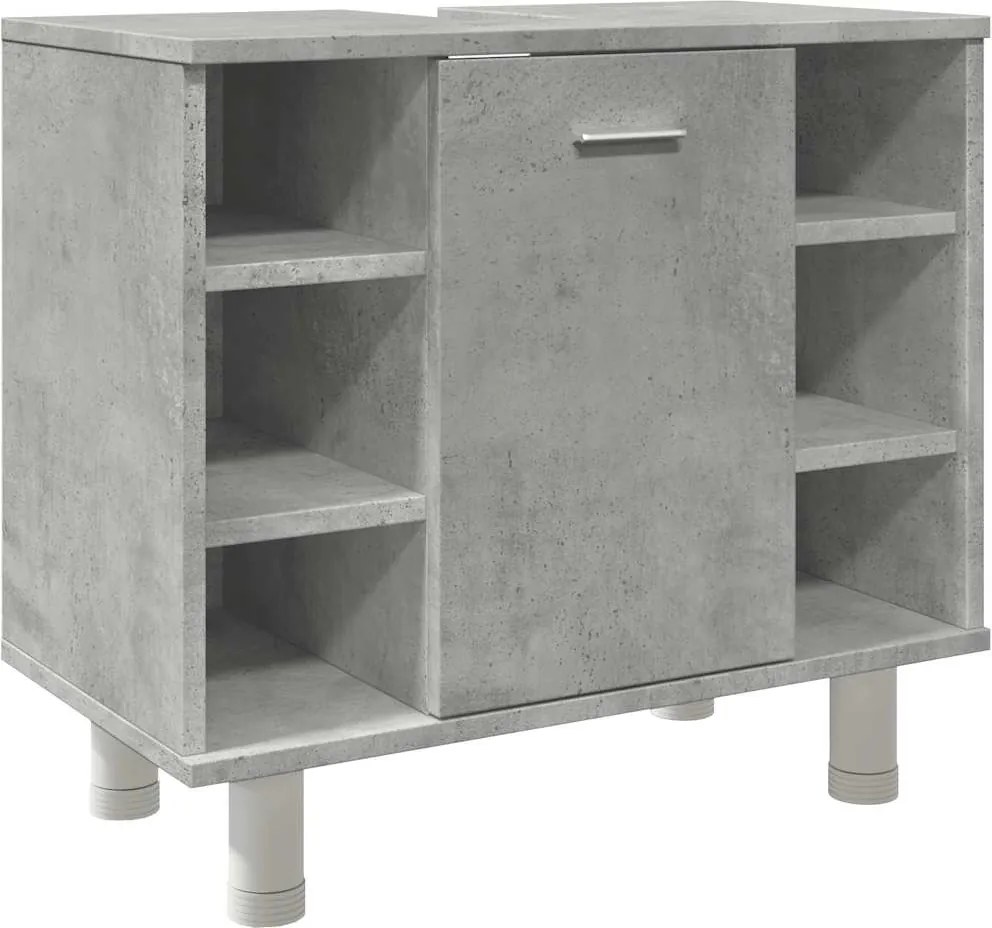 vidaXL Dulap de baie, gri beton, 60 x 32 x 53,5 cm, PAL