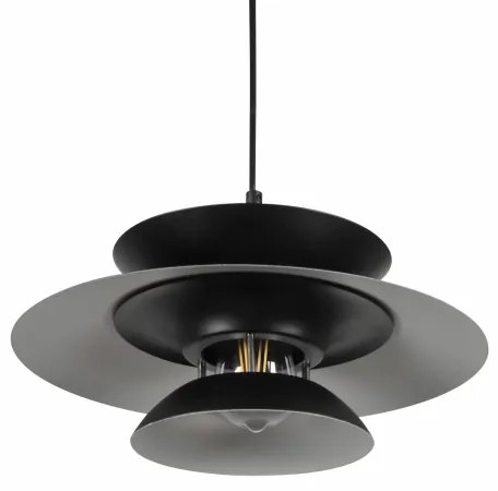 Lustră pe cablu BERIT 1xE27/20W/230V negru