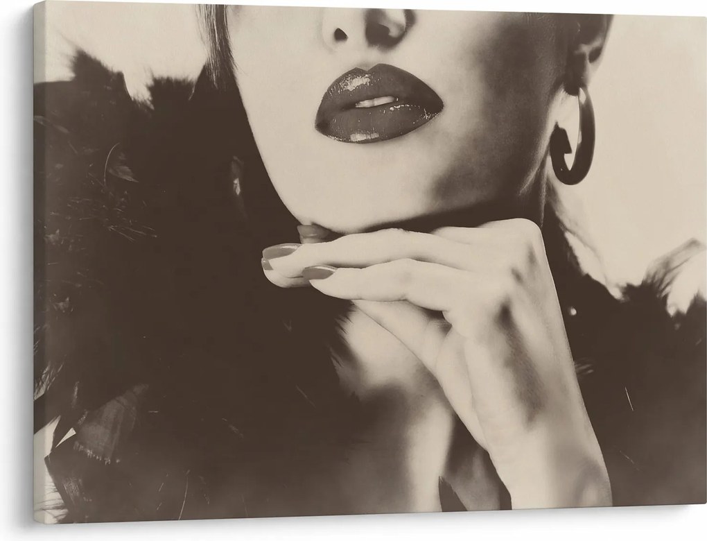 Tablou - Vintage, poza unei femei (70x50 cm)