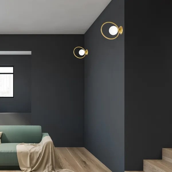 Aplică perete VIENNA 1xE14/40W/230V auriu