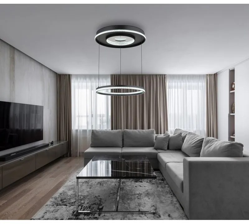 Lustra LED CCT cu telecomanda si inaltime reglabila MARSH