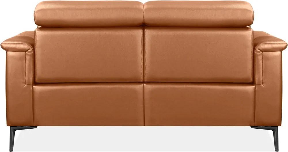 Canapea maro cu tapițerie din imitație de piele 160 cm Lund – Støraa