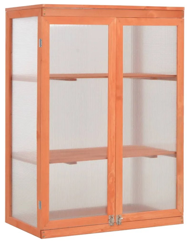 vidaXL Seră, 75x47x109 cm, lemn