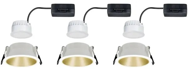 Paulmann 93406 - Set 3x LED 6,5W IP44, luminar baie COLE, dimabil, 230V
