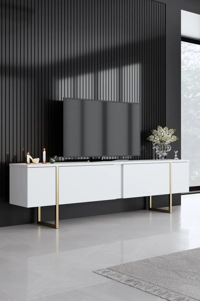 Set mobila sufragerie Luxe Alb 160x35x80 cm