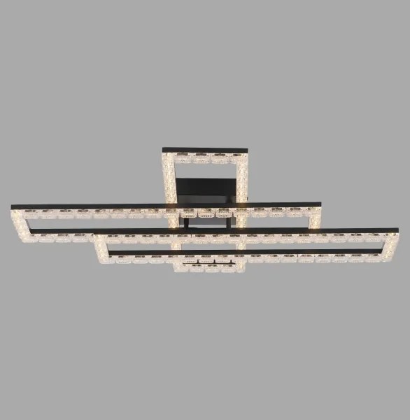 JUST LIGHT. 14733-18 - LED Plafonieră GLITRA LED/35W/230V neagră