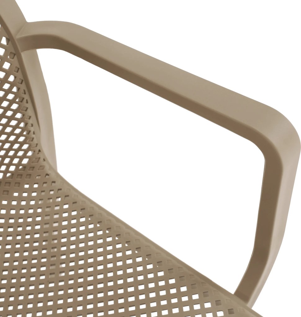 Scaun stivuibil, gri-maro / plastic, FRENIA