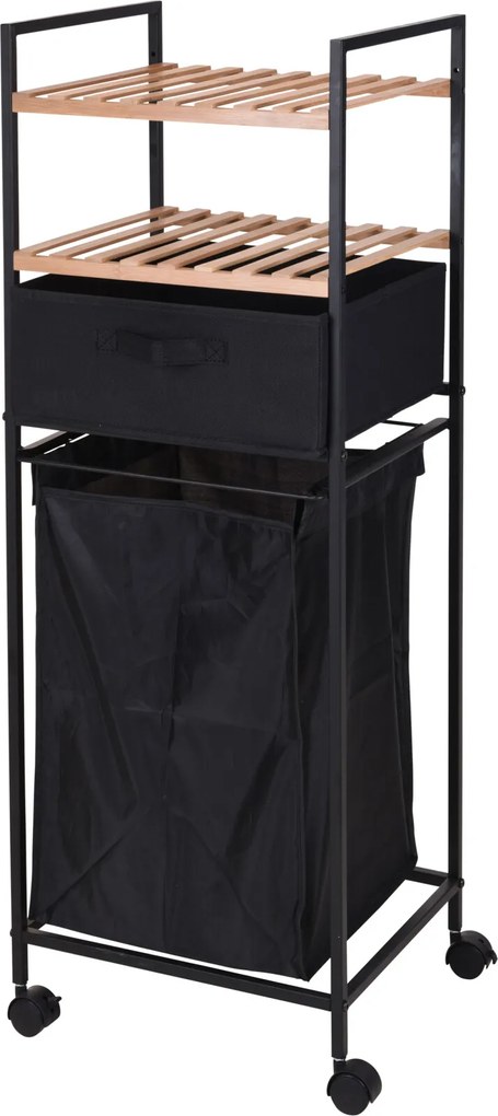 Raft de Baie cu Cos pentru Rufe, Design Compact si Mobil, M80