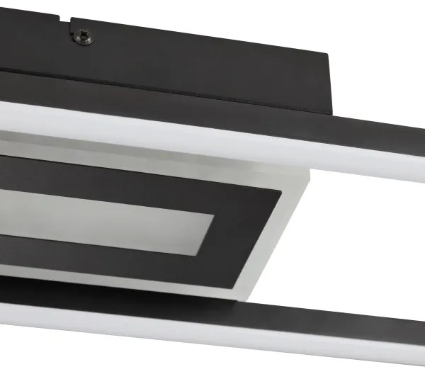 Brilliant-LED RGBW plafonieră cu dimmer BESSON LED/20W/230V 3000-6500K negru + telecomandă