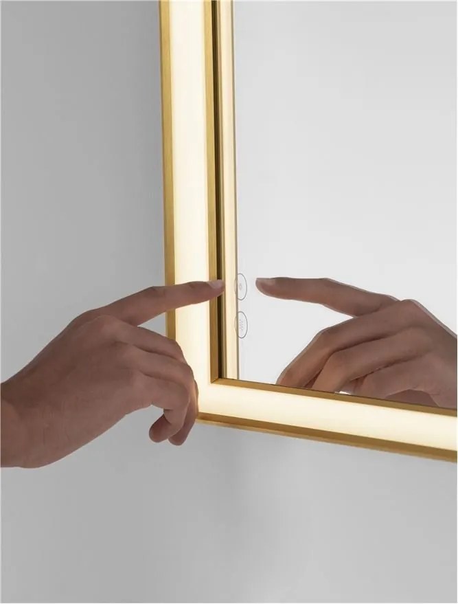 Oglinda baie cu iluminat LED IP44 Ambor, 70x120cm