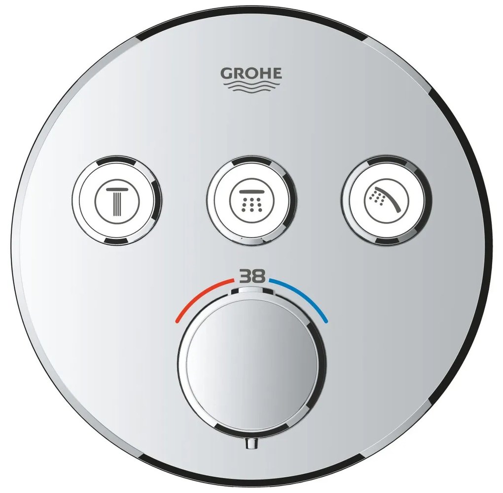 Grohe Precision Smartcontrol set de dus ascuns cu termostat da crom 34874000
