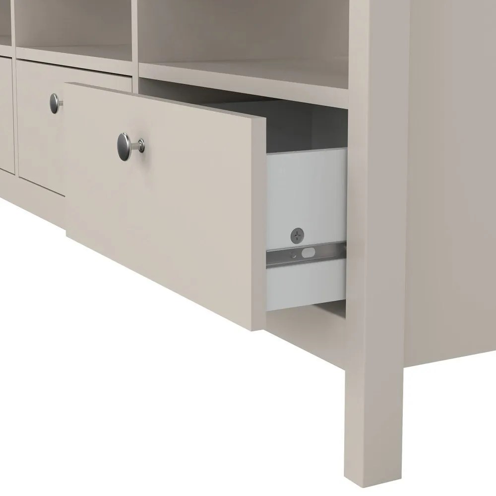 Comodă TV grej 151x54x38 cm Madrid – Tvilum