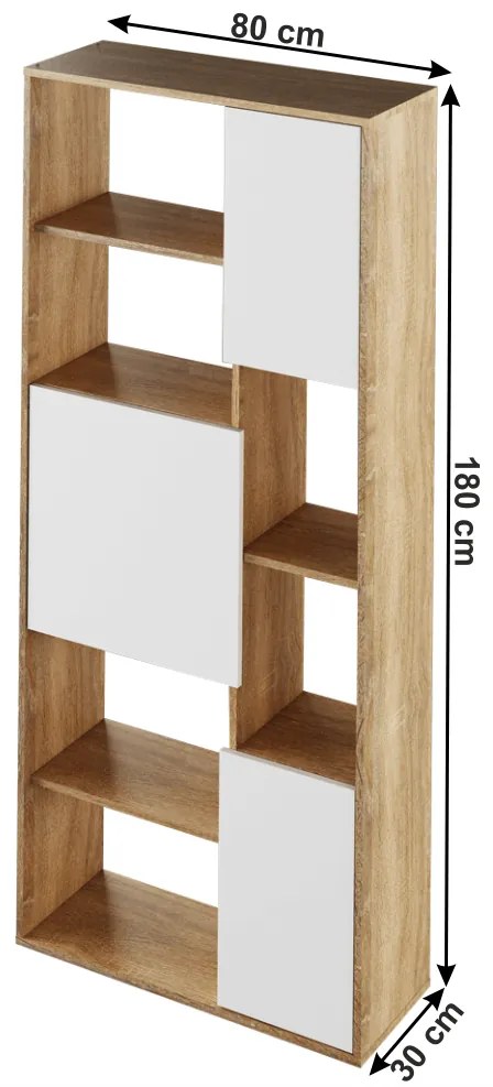 Raft Umini (stejar sonoma + alb). 1016643