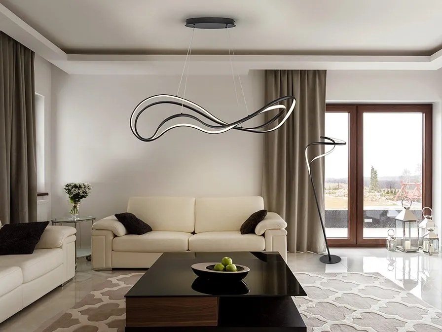 Lustra LED suspendata design modern circular Danza