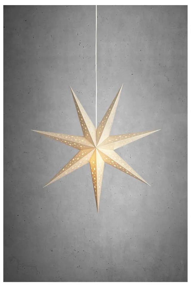 Decorațiune luminoasă de Crăciun crem suspendată Solvalla – Markslöjd