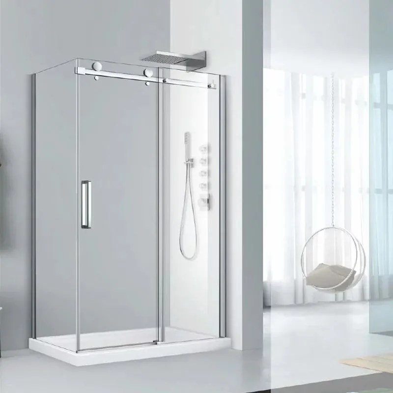 Cabina de dus dreptunghiulara cu usa glisanta Fluminia Paloma 120x90