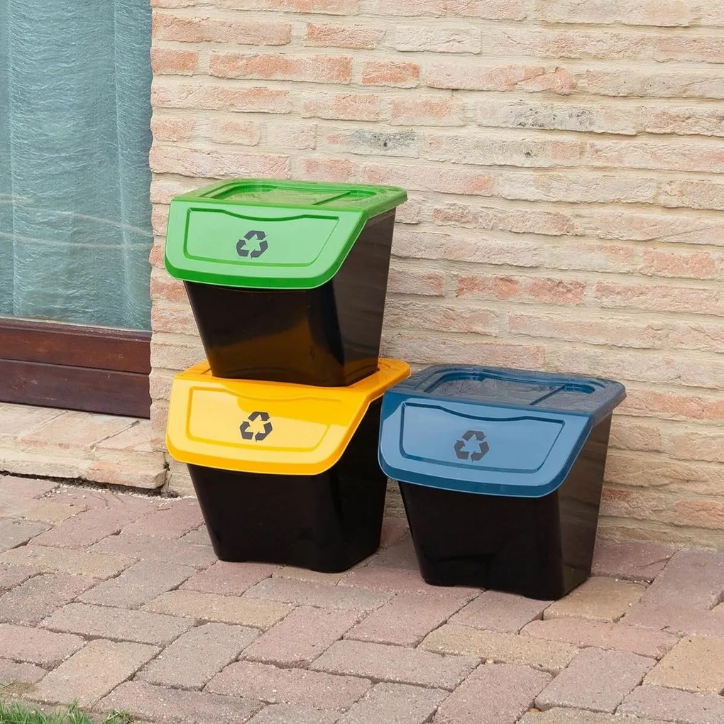 Coş de sortare a deşeurilor, 30 l, 3 buc.