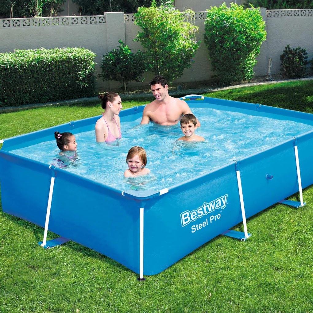Bestway Piscina Steel Pro, 259 x 170 x 61 cm, cadru din otel, 56403
