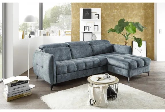 Coltar ext. Togo, Stanga - Dreapta, Smoke Blue, 2600 x 820 х 1760 mm.