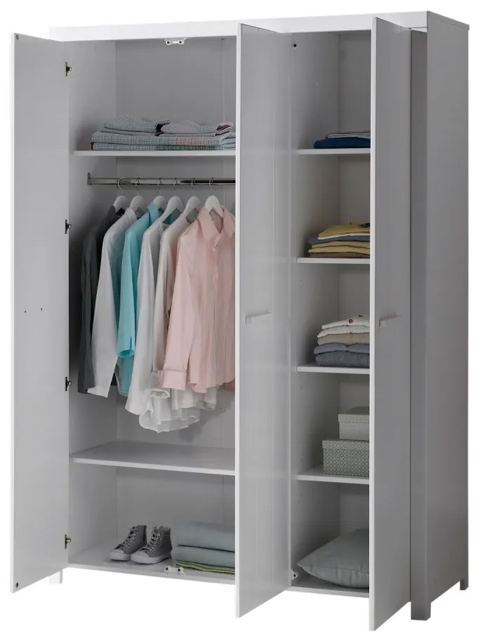 Dulap ERIK cu 3 uși, alb – Vipack