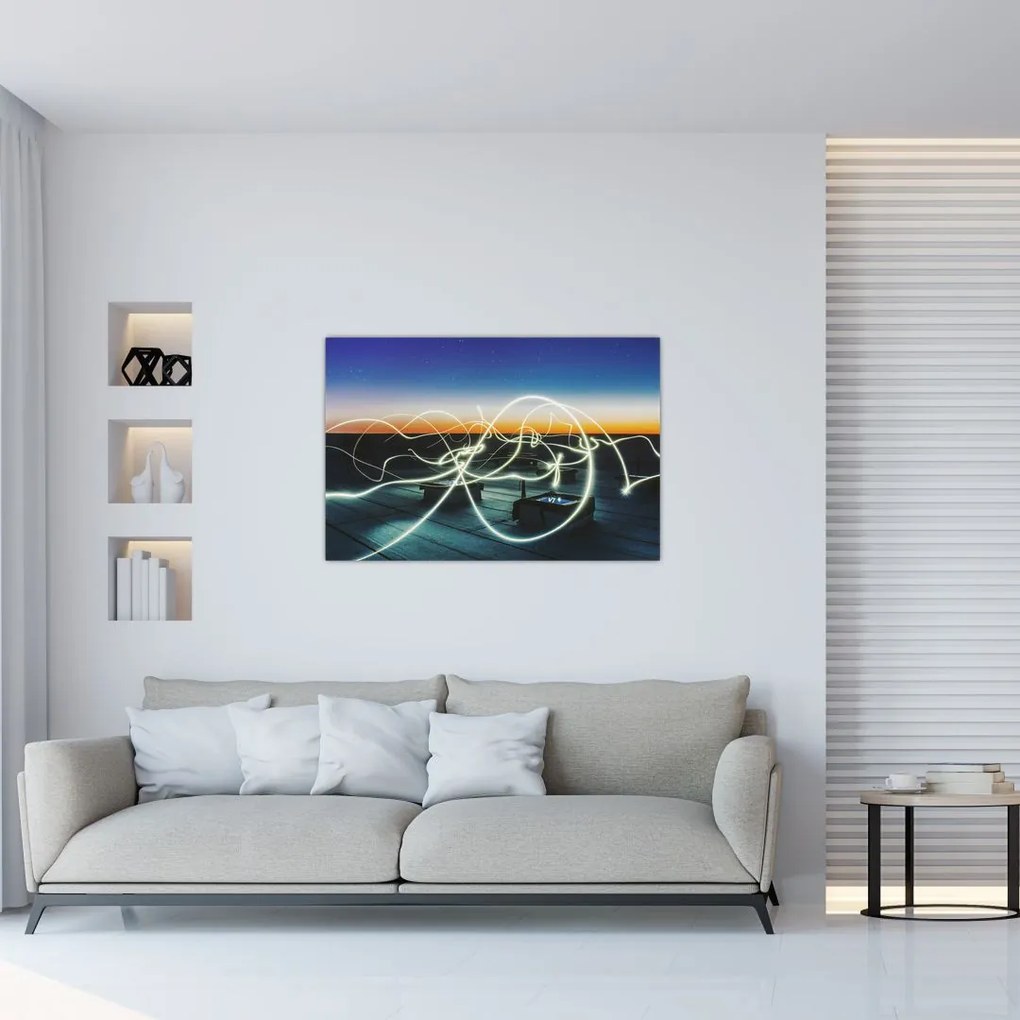 Tabloul - privire spre cer din acoperiș (90x60 cm)