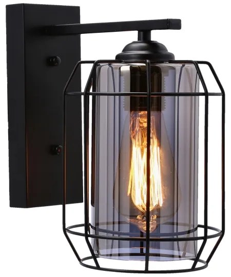 Lampă de perete JONERA 1xE27/40W/230V negru