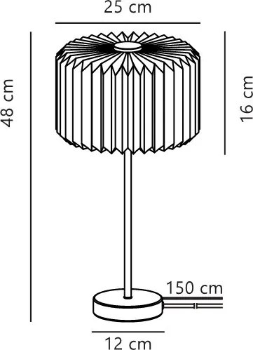 Veioza, Lampa de masa Vivienne