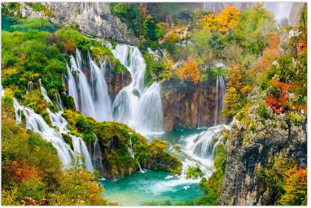 Tablou - Parcul Național Lacurile Plitvice (90x60 cm)