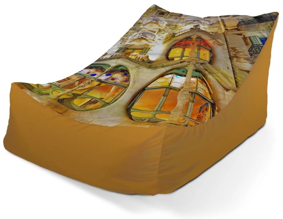 Sac de șezut Lounge Barcelona Gaudi Casa Batllo 1, maro