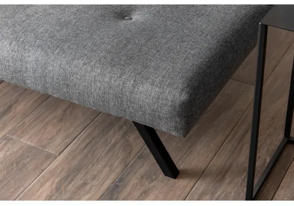 Canapea LOKO, 2 locuri, gri deschis