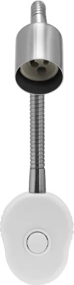 Osram - Aplică de perete flexibilă PLUG TUBE FLEX 1xGU10/5W/230V crom mat/albă