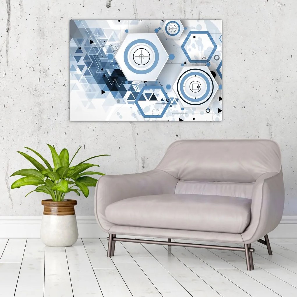 Tablou - Abstract geometric (90x60 cm)