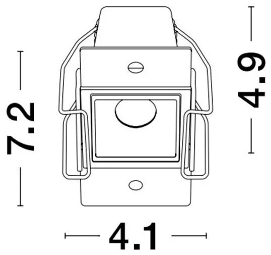 Spot LED incastrabil tavan fals / plafon AKIRA 3W