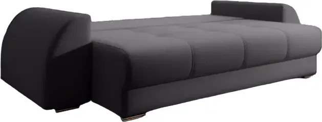 Canapea extensibilă dumonde cu ladă de depozitare si sezut confortabil din spuma high-density, Verona Graphite 260x100 cm