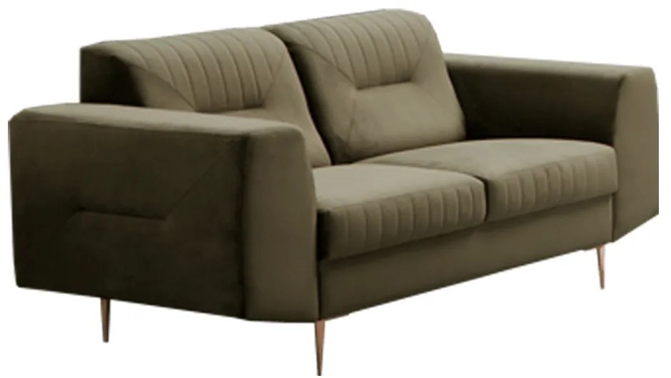 Canapea cu 2-locuri, verde/miere, LEXUS
