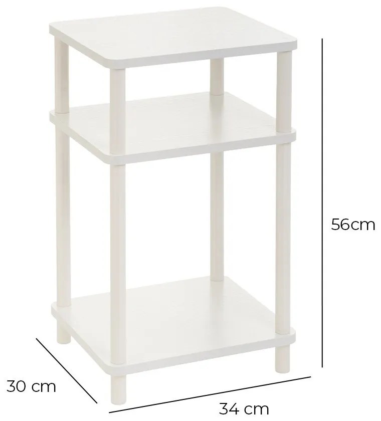 Măsuță auxiliară 30x34 cm Alba – Casa Selección
