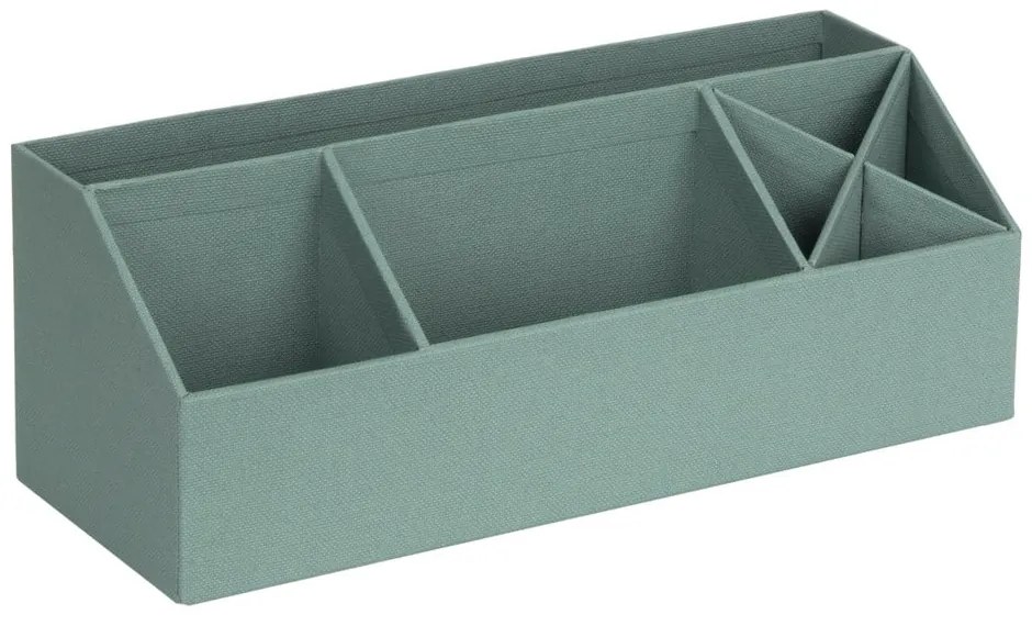Organizator verde pentru papetărie din carton Elisa Canvas Paper Laminate – Bigso