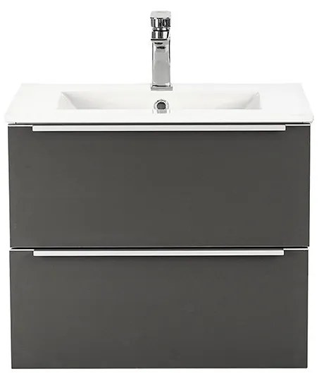 Dulap inferior Vario Trim 60 cu lavoar alb-antracit