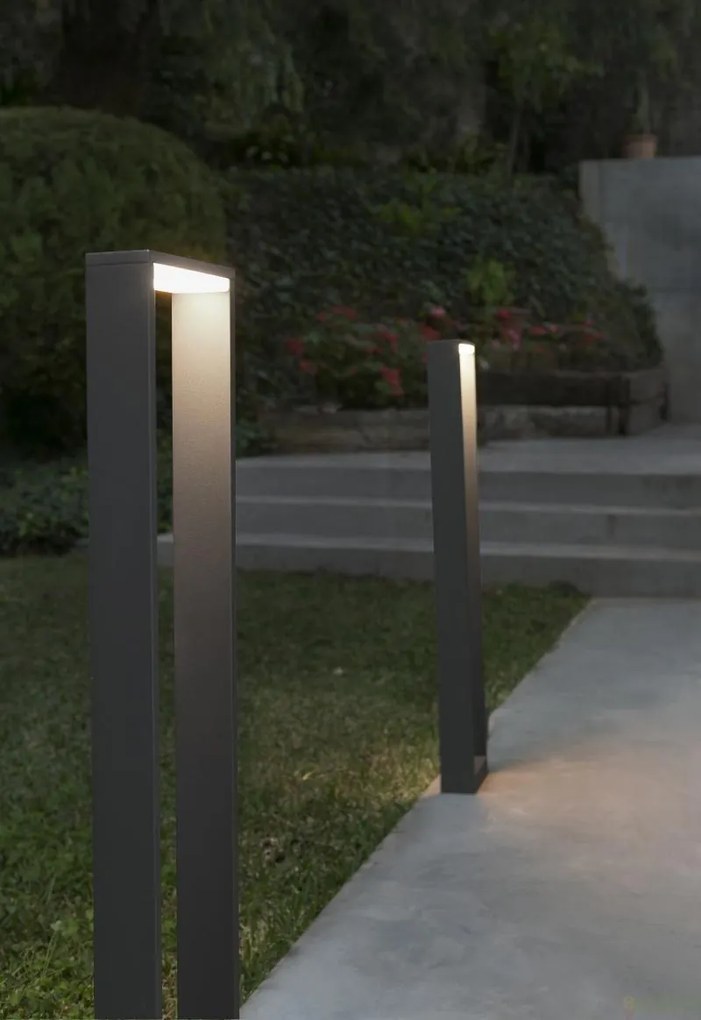 Stalp de exterior modern cu iluminat LED cu protectie IP54, H - 80 cm, ALP 74452