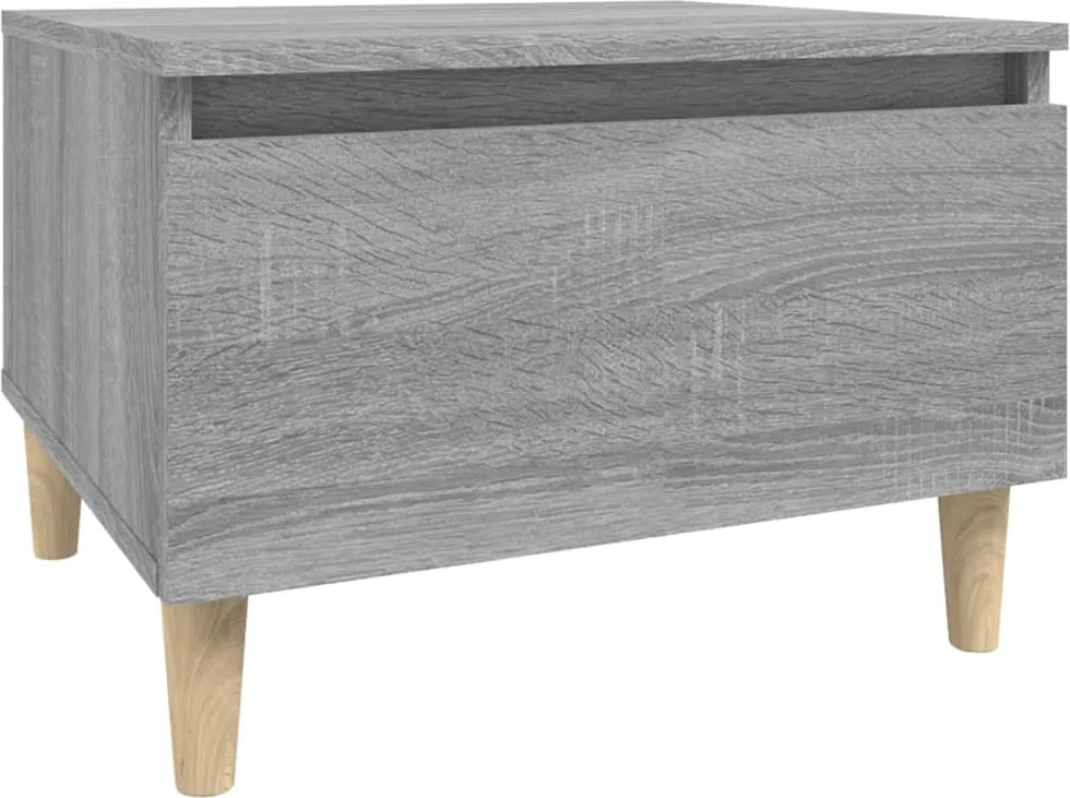 vidaXL Masă laterală, gri sonoma, 50x46x35 cm, lemn compozit