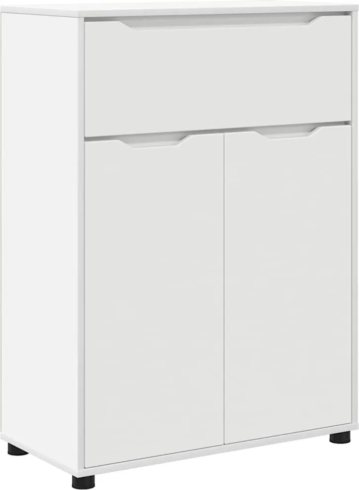 vidaXL Dulap de Baie cu sertar Alb 72,5 x 36,5 x 100 cm Lemn compozit