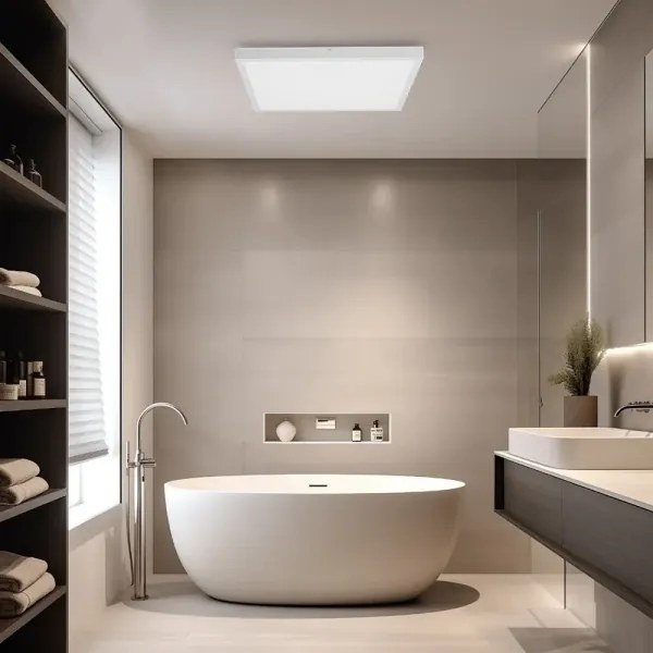 Plafonieră LED dimabilă pentru baie Immax NEO 07277L FRAME 50W/230V IP44 Wi-Fi Tuya + telecomandă