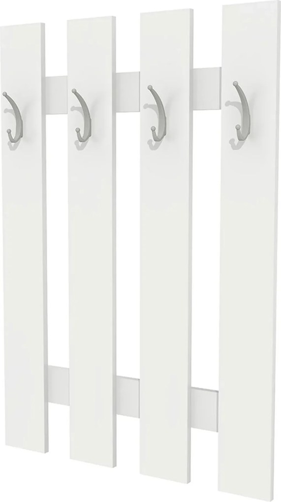 Cuier de perete KORADO NEW KV11, alb, PAL, 70x3x100 cm