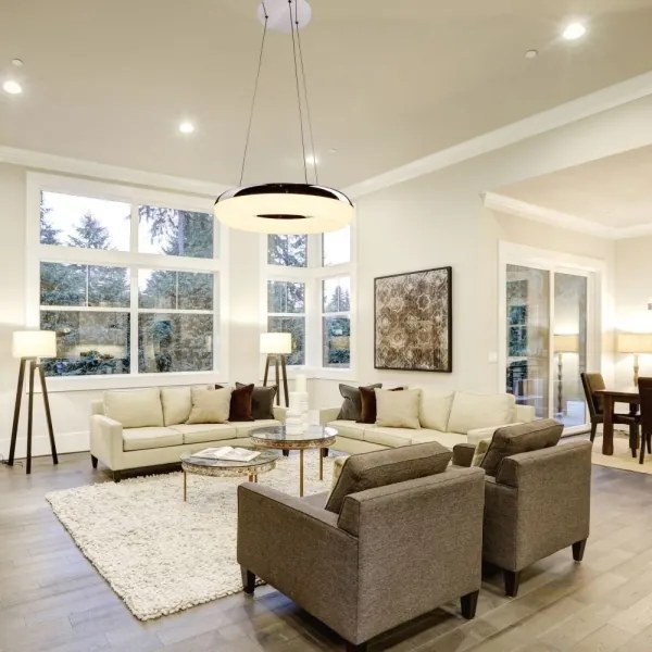 Lustră LED pe cablu LED/40W/230V 3000K d. 40 cm crom lucios