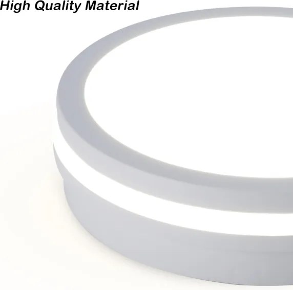 Brilagi - Plafonieră LED de exterior BENE LED/24W/230V Ø 26 cm alb IP54