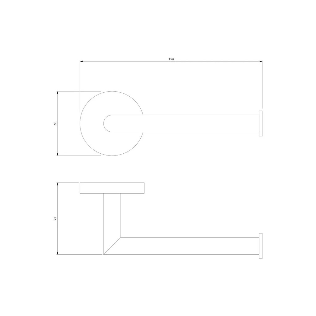Omnires Modern Project suport pentru hartie igienica alb MP60510WM