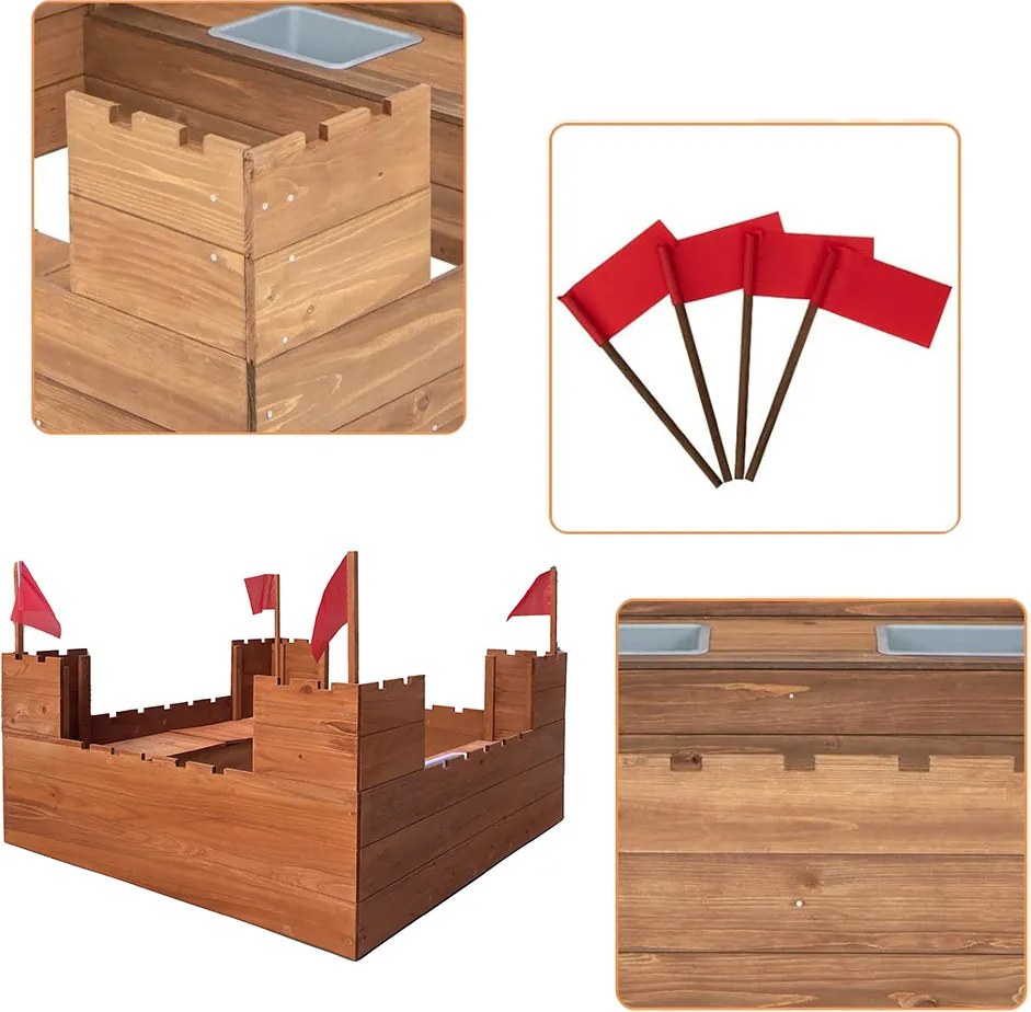 Sandbox în formă de castel