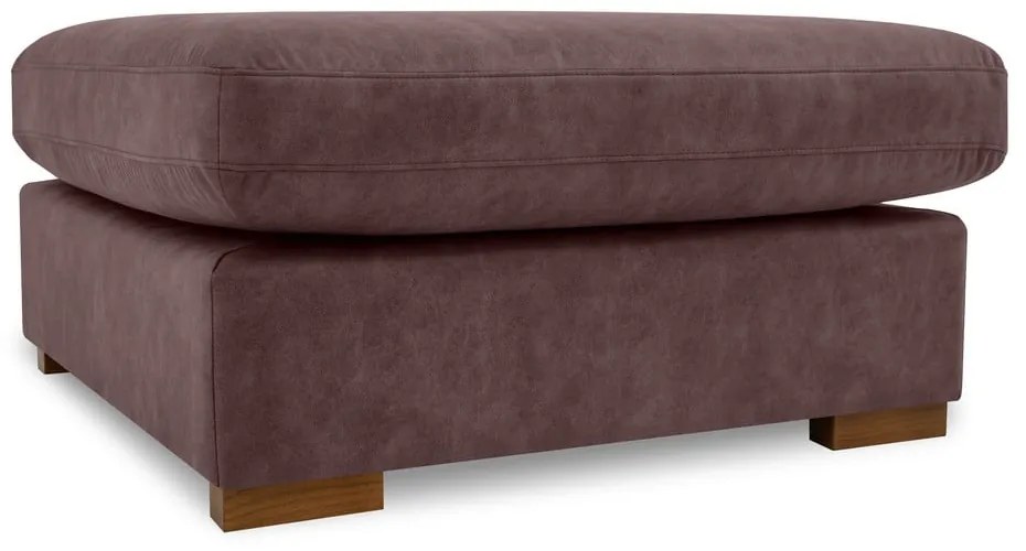 Taburet maro închis cu tapițerie din imitație de piele Hamburg – Scandic