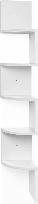 Raft / bibliotecă CIK-CAK, 20x20x127,5cm, alb Vasagle